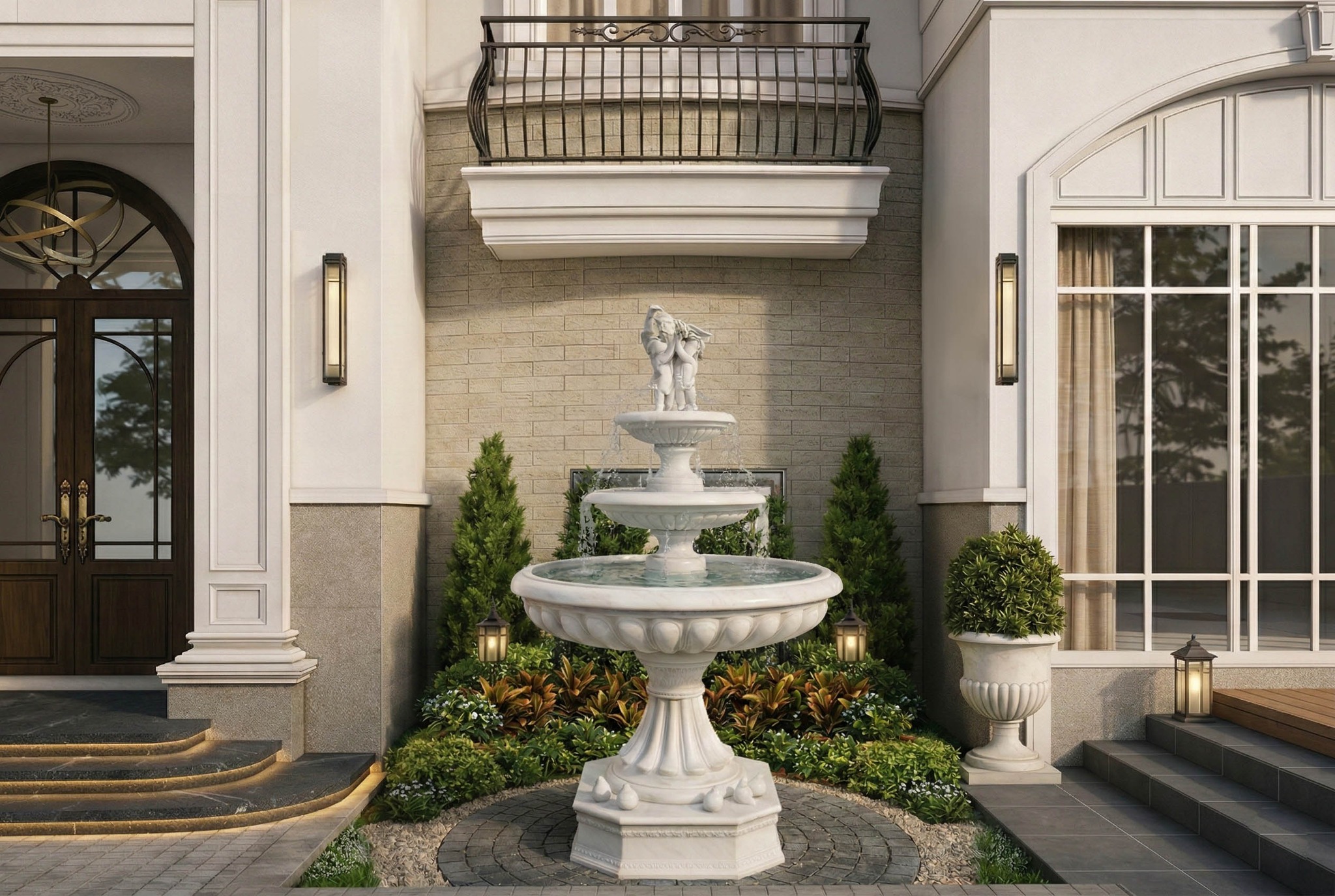 Courtyard detail